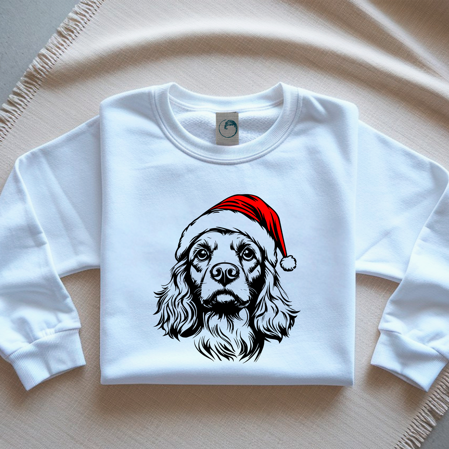 Oversized Φούτερ Cocker Spaniel Santa