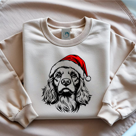 Oversized Φούτερ Cocker Spaniel Santa