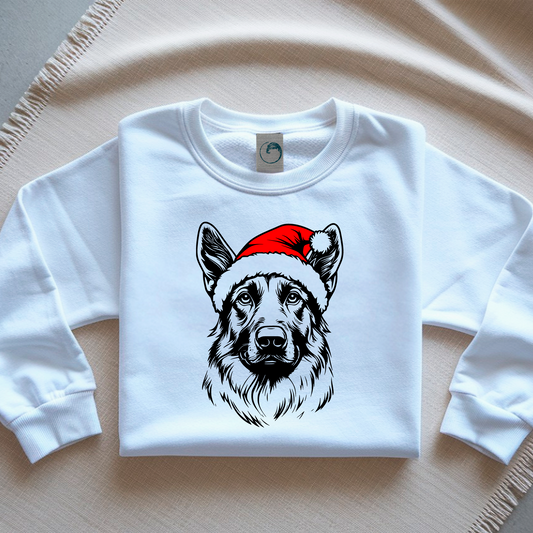 Oversized Φούτερ German Shepherd Santa