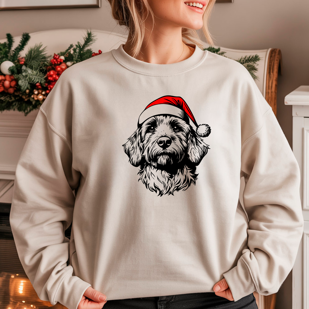 Oversized Φούτερ Goldendoodle Santa