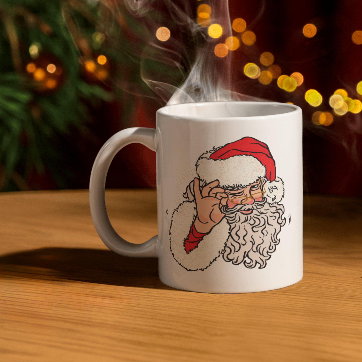 Χριστουγεννιάτικη Κούπα “Σε Βλέπει Πόσο Πίνεις” – Αστεία Κούπα για Σπίτι & Δουλειά