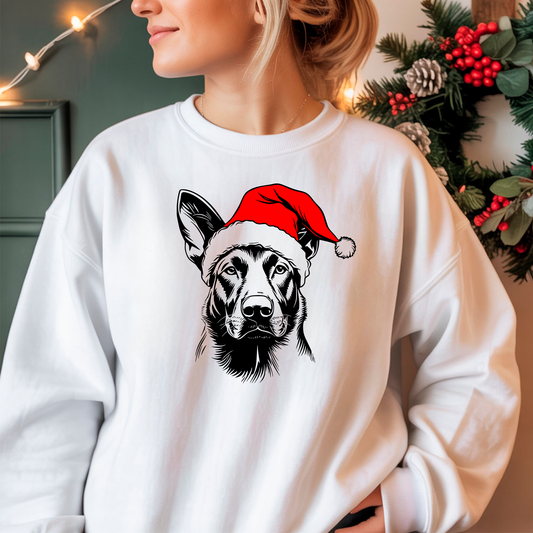 Oversized Φούτερ Belgian Malinois Santa