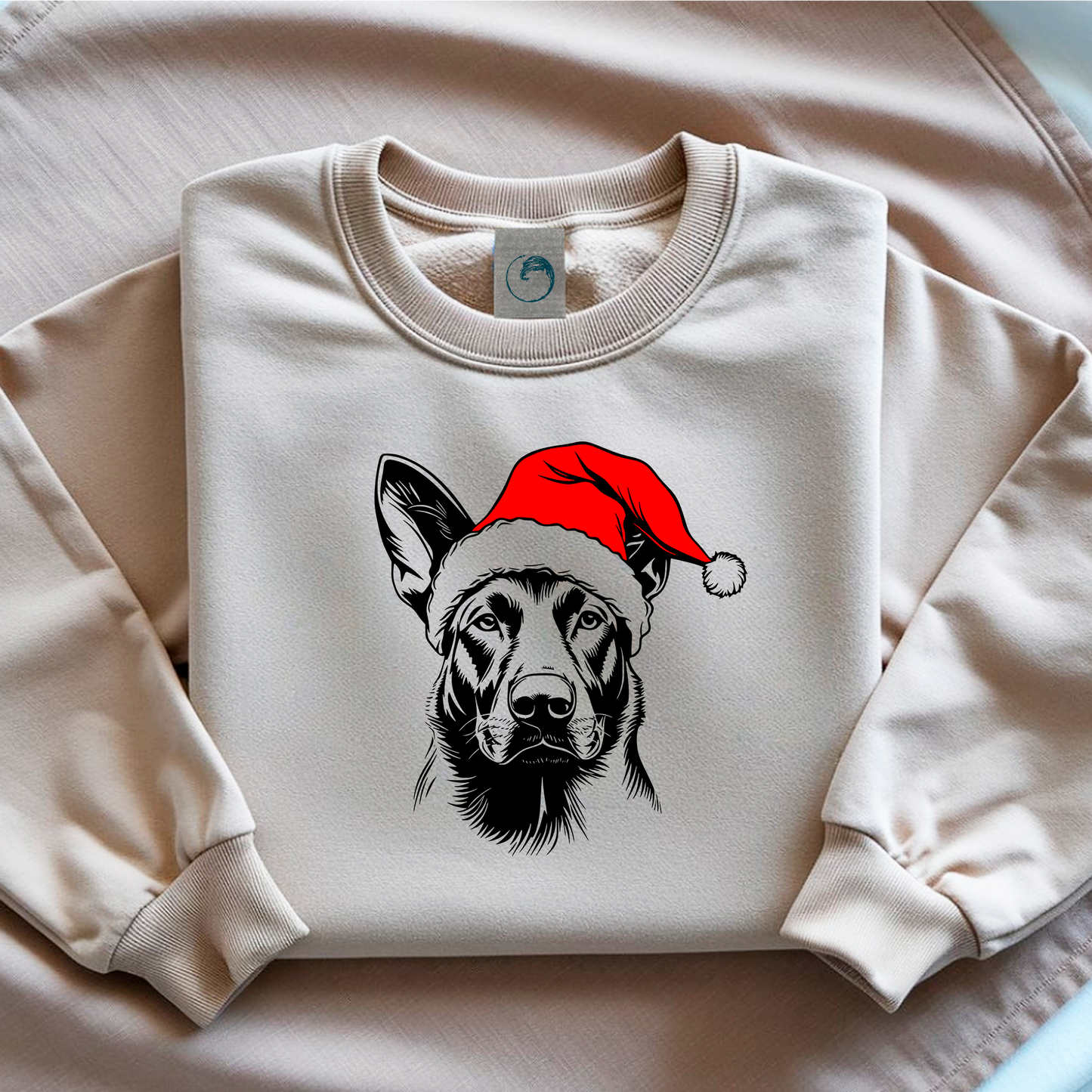 Oversized Φούτερ Belgian Malinois Santa