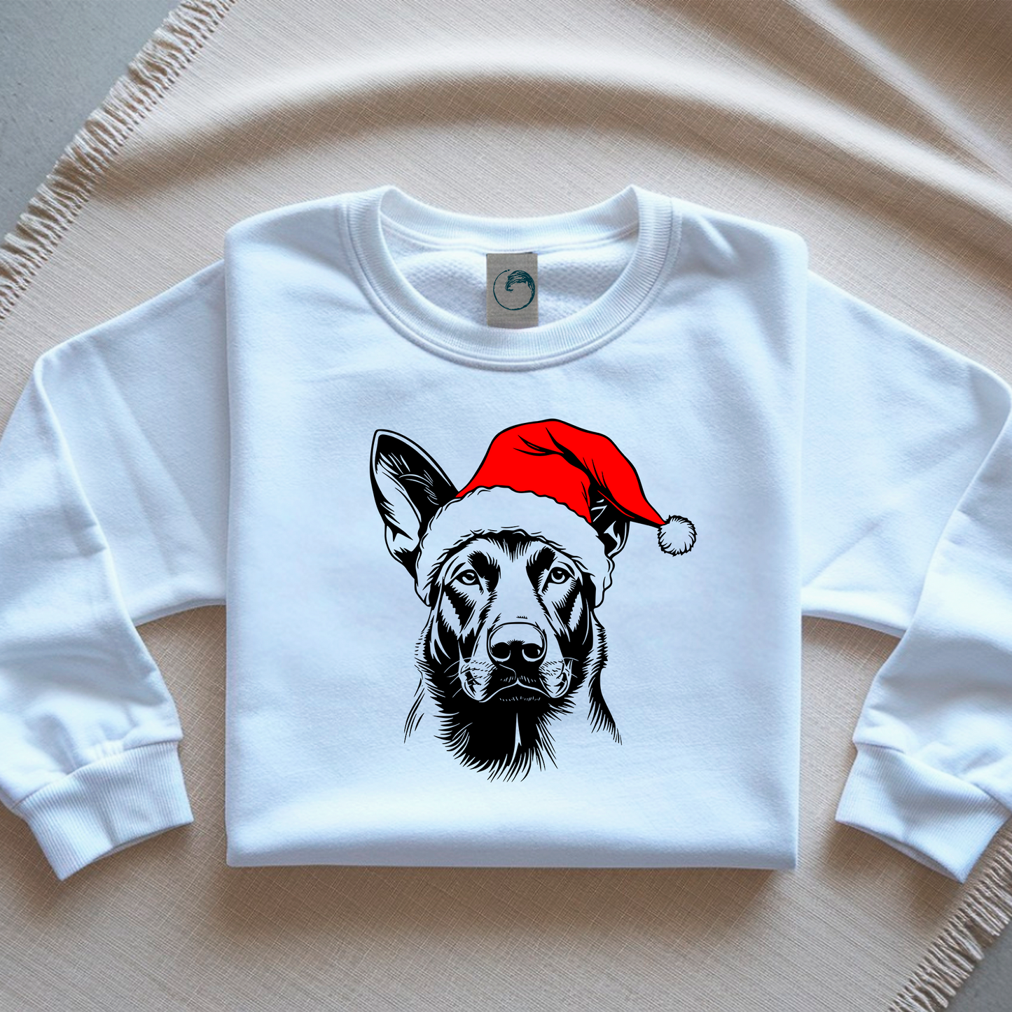 Oversized Φούτερ Belgian Malinois Santa