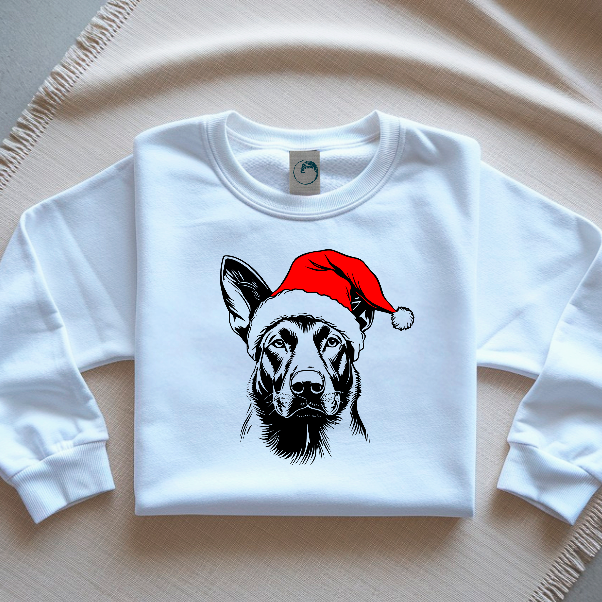 Oversized Φούτερ Belgian Malinois Santa