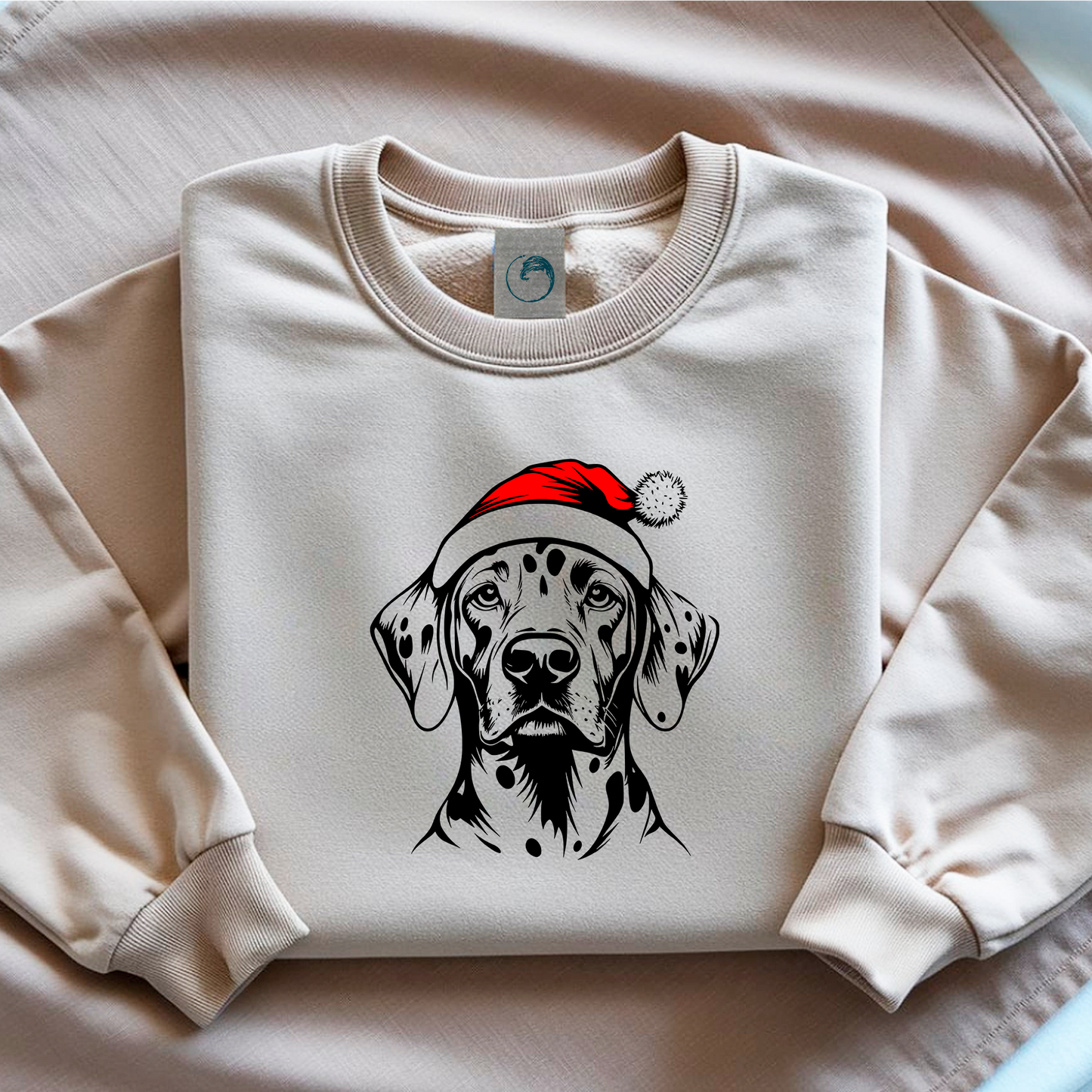 Oversized Φούτερ Dalmatian Santa