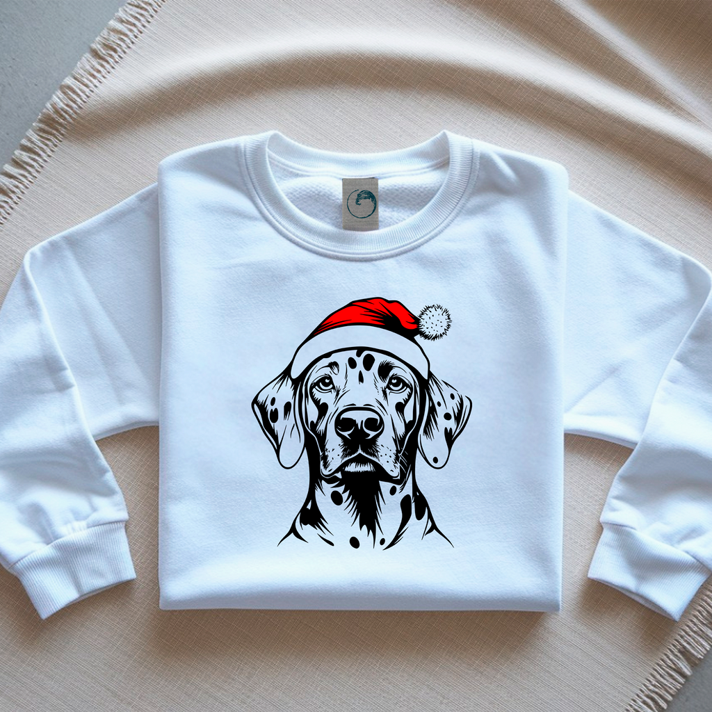 Oversized Φούτερ Dalmatian Santa