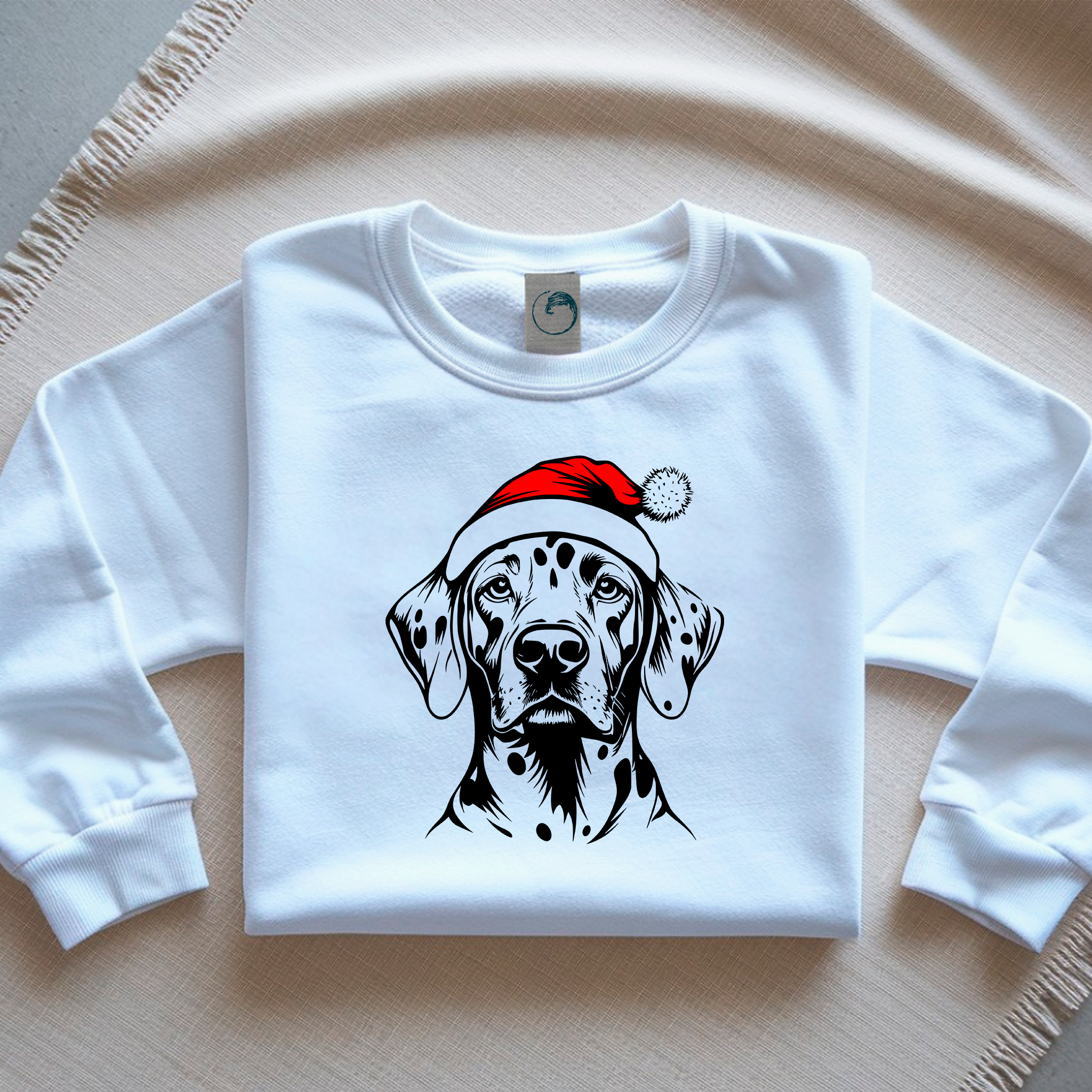 Oversized Φούτερ Dalmatian Santa