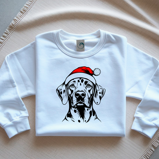 Oversized Φούτερ Dalmatian Santa