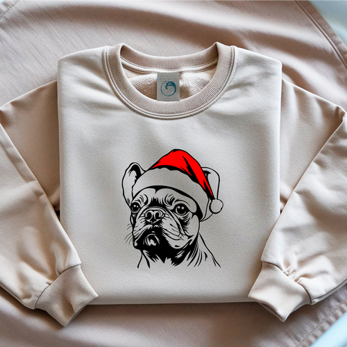Oversized Φούτερ French Bulldog Santa