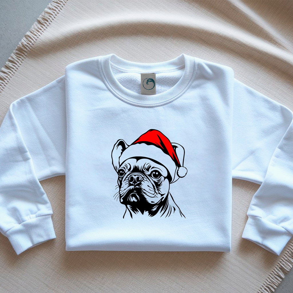 Oversized Φούτερ French Bulldog Santa