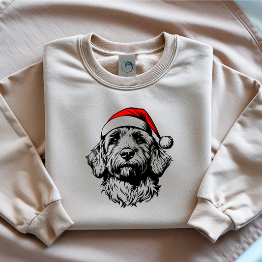 Oversized Φούτερ Goldendoodle Santa