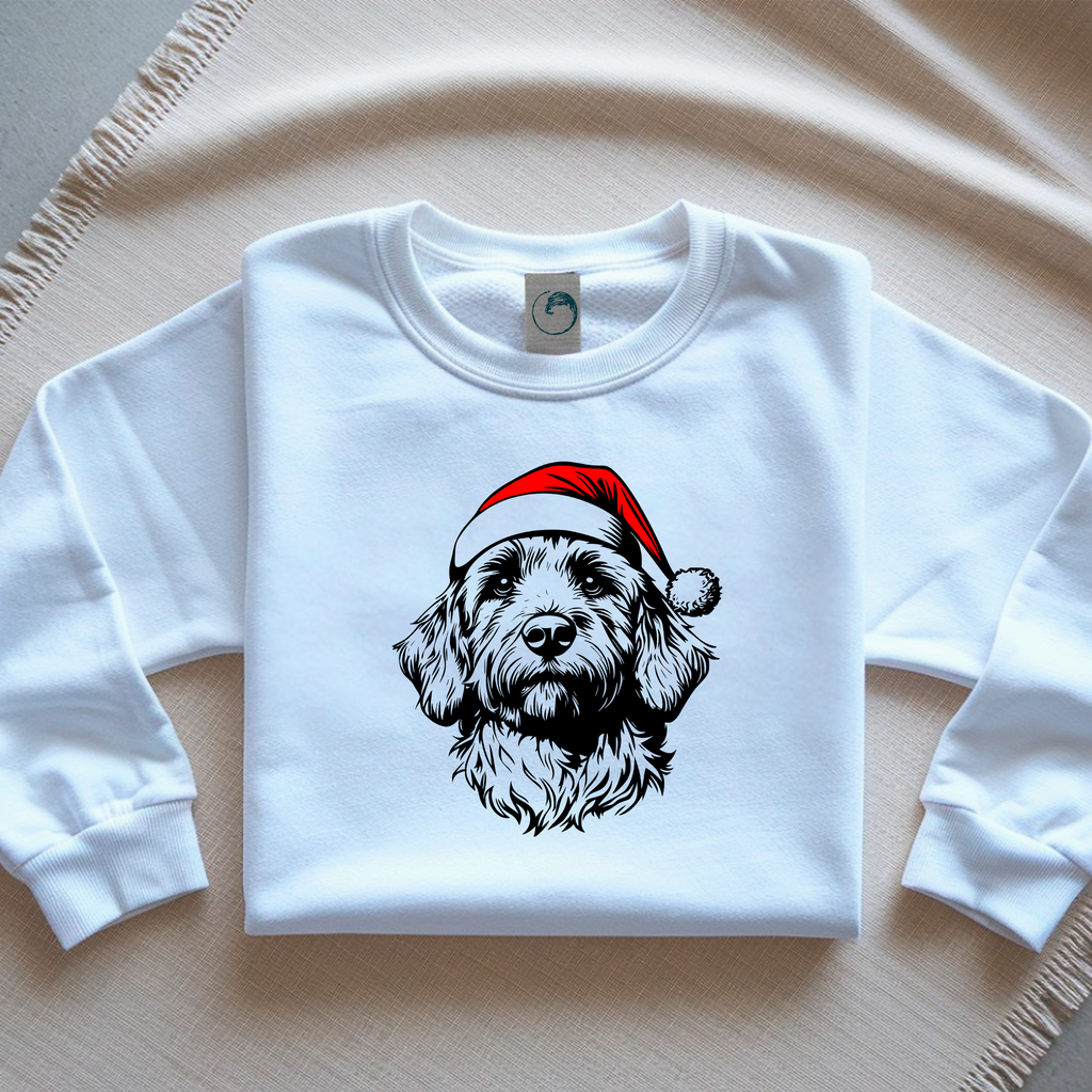 Oversized Φούτερ Goldendoodle Santa