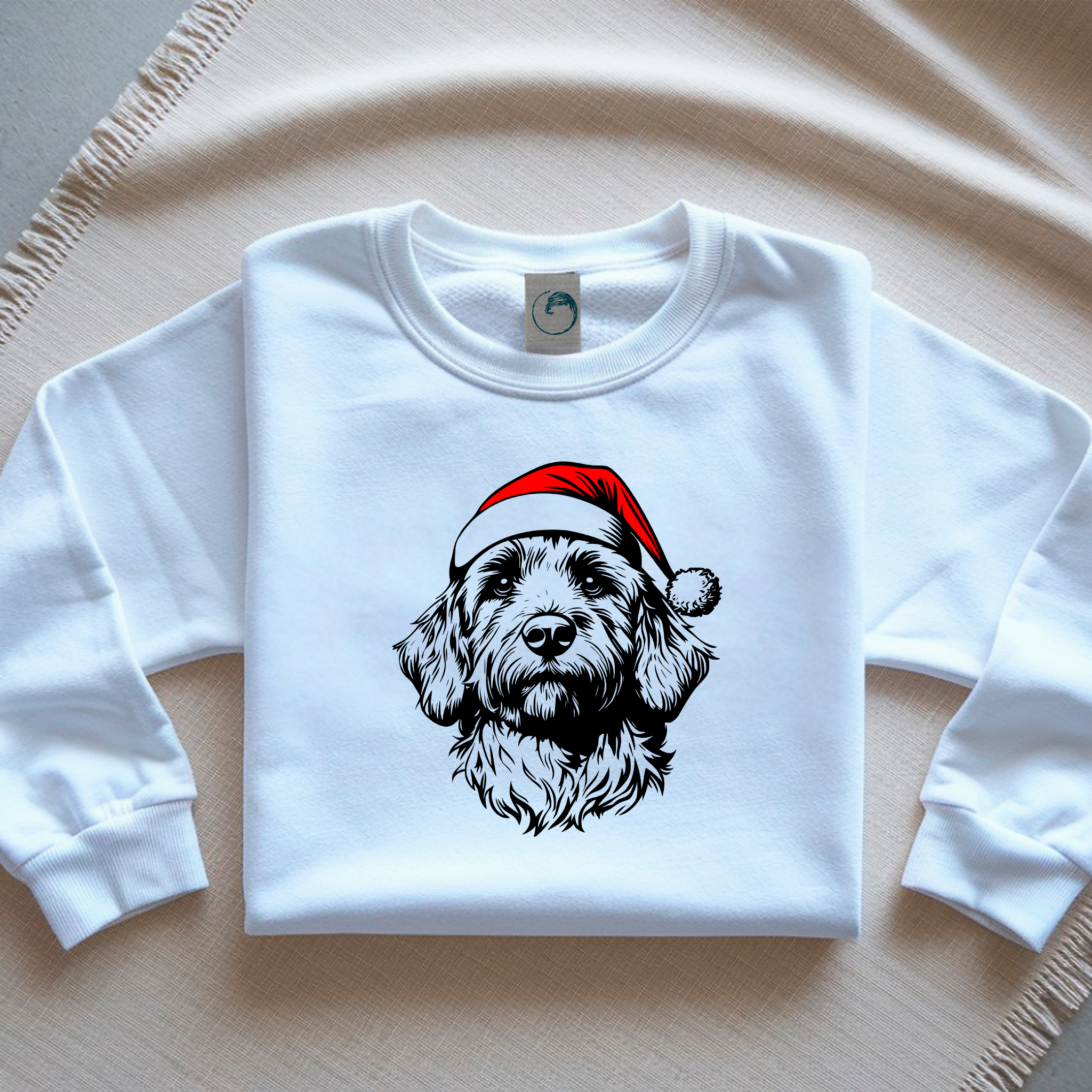Oversized Φούτερ Goldendoodle Santa