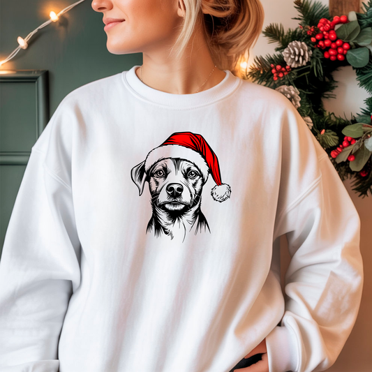 Oversized Φούτερ Jack Russell Santa