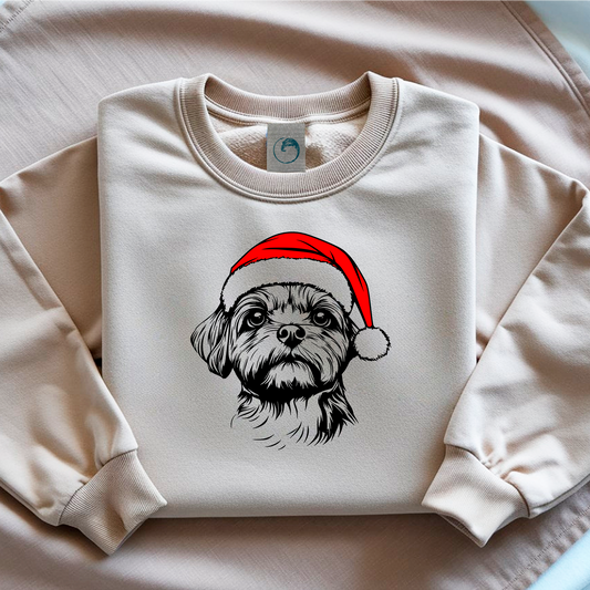 Oversized Φούτερ Maltese Santa