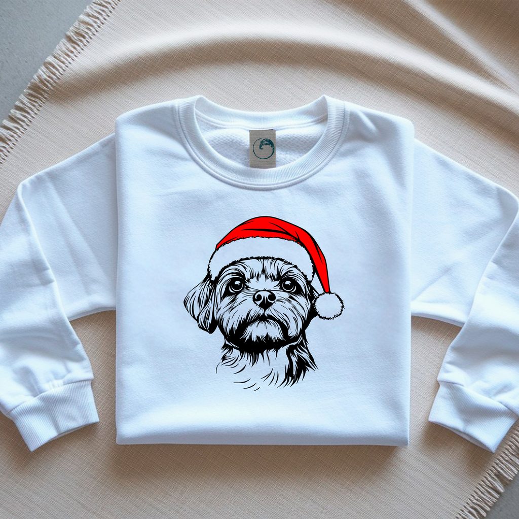 Oversized Φούτερ Maltese Santa