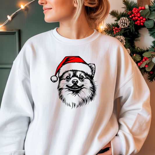 Oversized Φούτερ Pomeranian Santa