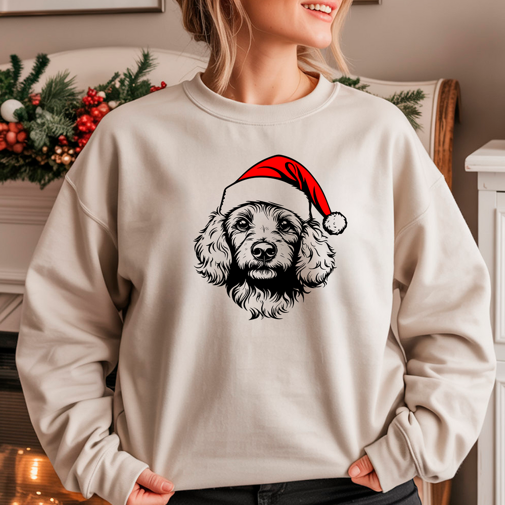 Oversized Φούτερ Poodle Santa