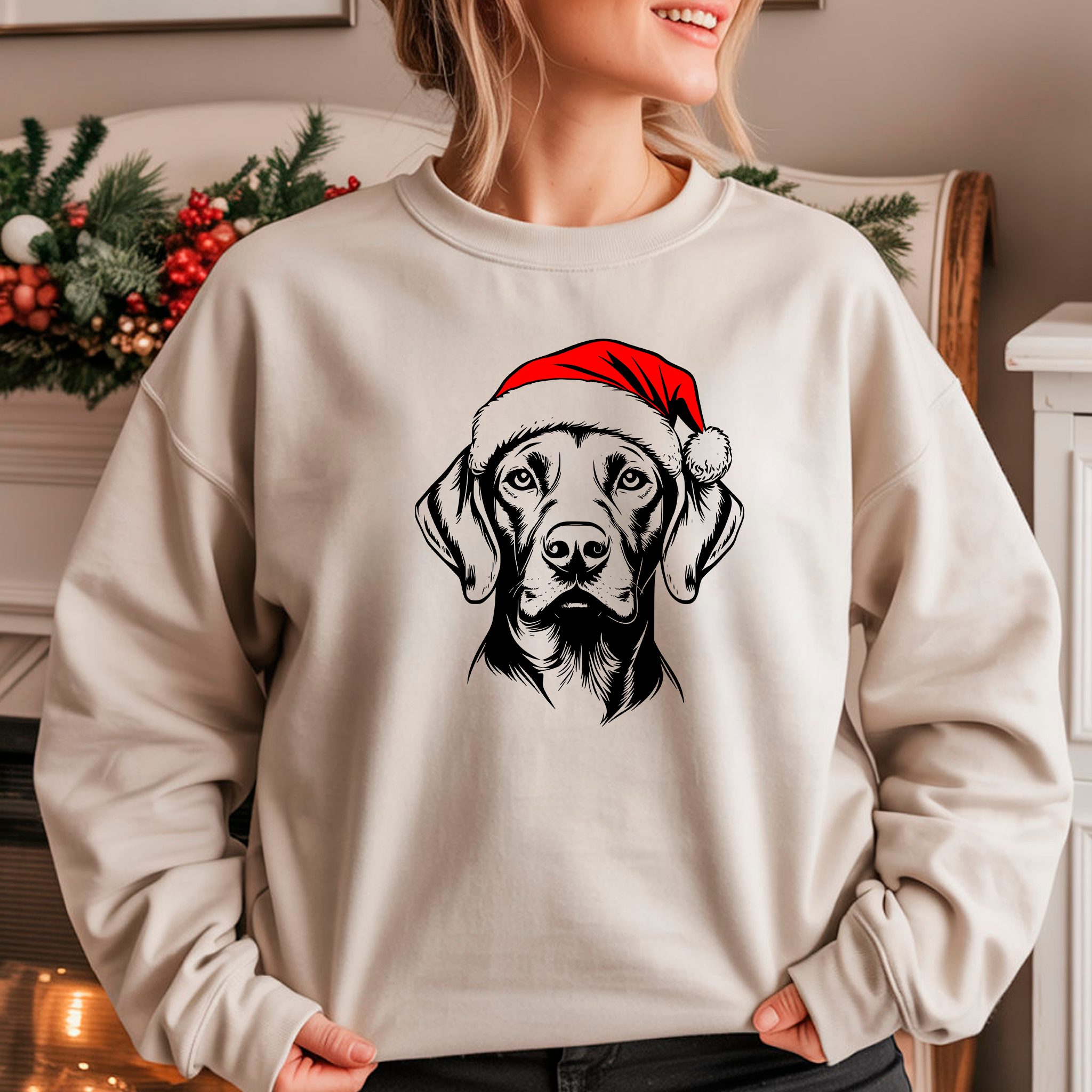 Oversized Φούτερ Viszla Santa